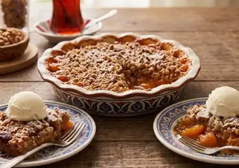 Tatli krizlerine nefis yaz dokunusu kayisili crumble tarifi YWaNgDeB